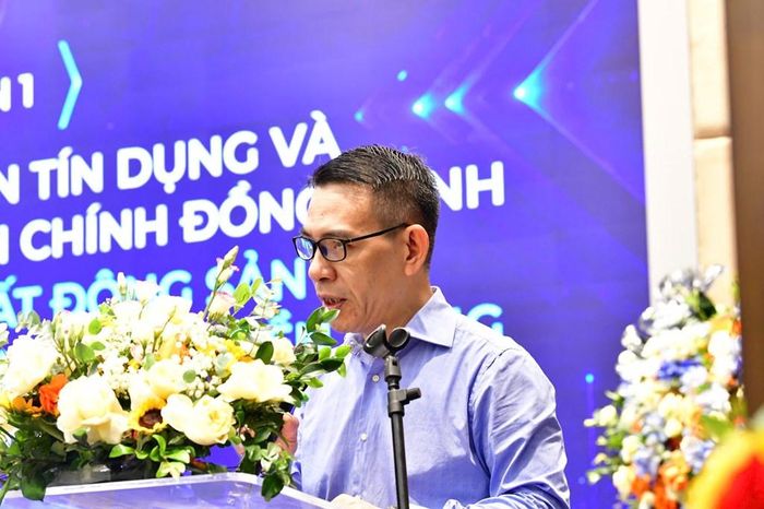 Ông Đào Văn Hà, Phó Vụ trưởng Vụ Dự báo, thống kê (NHNN) phát biểu tại sự kiện. Ảnh: Thu Hằng/Bnews/vnanet.vn