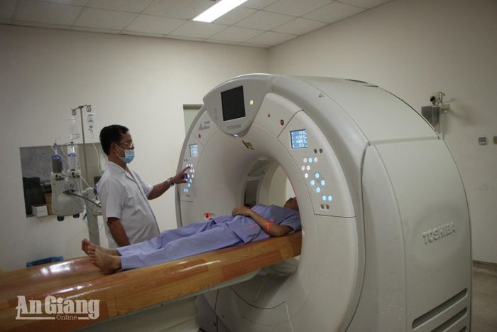 Chụp CT tầm soát bệnh tại Bệnh viện Đa khoa An Giang.