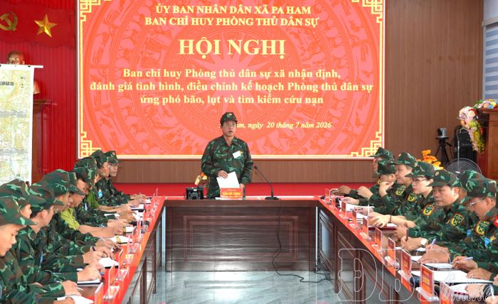 Ban Tổ chức triển khai các hội nghị trong phần diễn tập vận hành cơ chế.