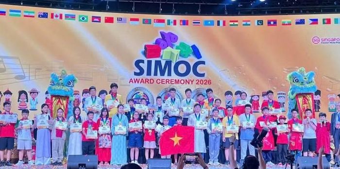 Nhiều học sinh Việt Nam đạt giải cao tại SIMOC 2026. Ảnh: ĐVCC