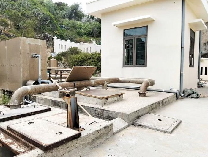  Trạm xử lý nước thải Lý Lương (phường Quy Nhơn Đông) hiện đã quá tải do lượng nước thải phát sinh thực tế cao hơn nhiều lần so công suất thiết kế. Ảnh: V.L 