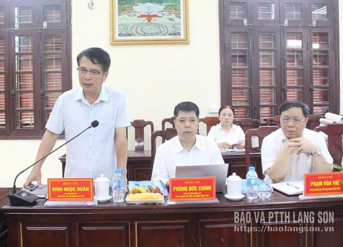 Lãnh đạo TAND tỉnh phát biểu tại buổi kiểm tra