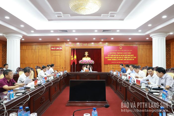 Các đại biểu tham gia chương trình làm việc