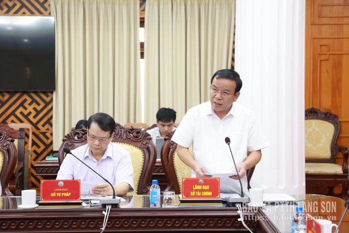 Lãnh đạo Sở Tài chính báo cáo tình hình thi hành Luật Đầu tư