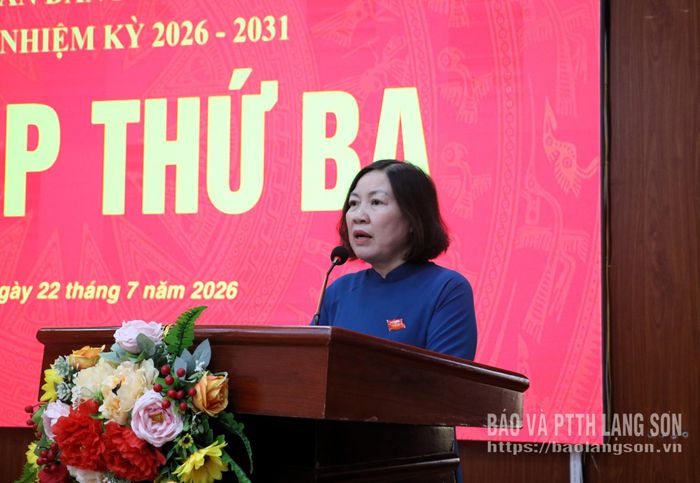 Lãnh đạo HĐND phường phát biểu tại kỳ họp
