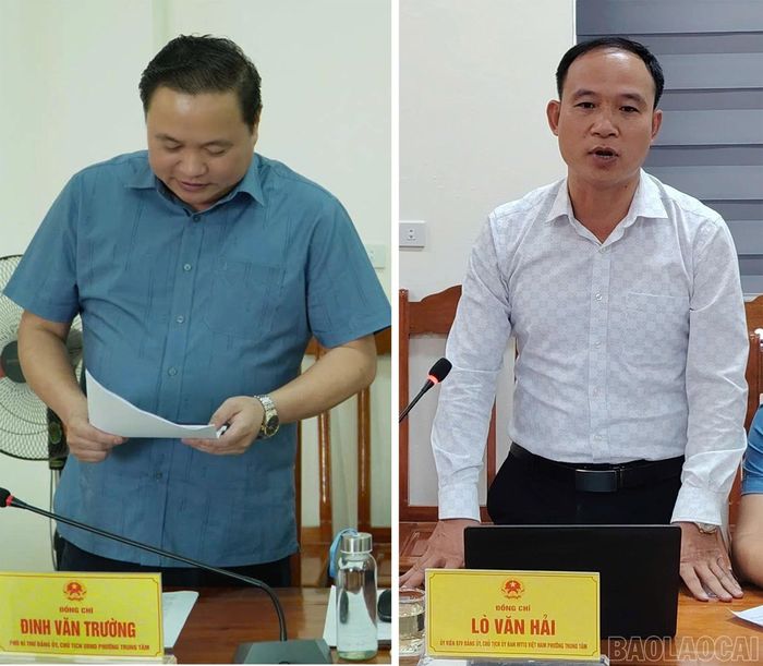 Lãnh đạo phường Trung Tâm báo cáo với đoàn giám sát về kết quả 1 năm vận hành mô hình chính quyền địa phương 2 cấp.