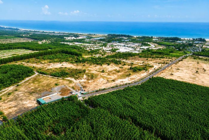 Một góc Khu công nghiệp Sơn Mỹ 1 nhìn từ trên cao