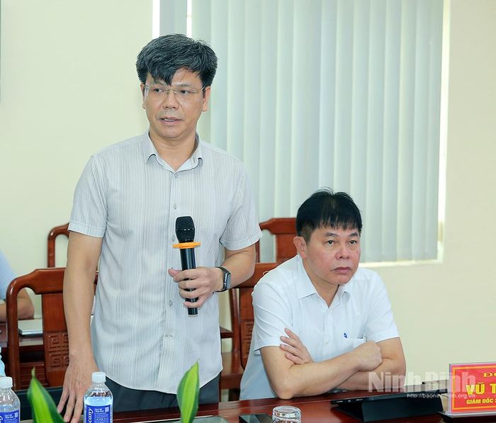 Lãnh đạo Sở Khoa học và Công nghệ phát biểu tại hội nghị.