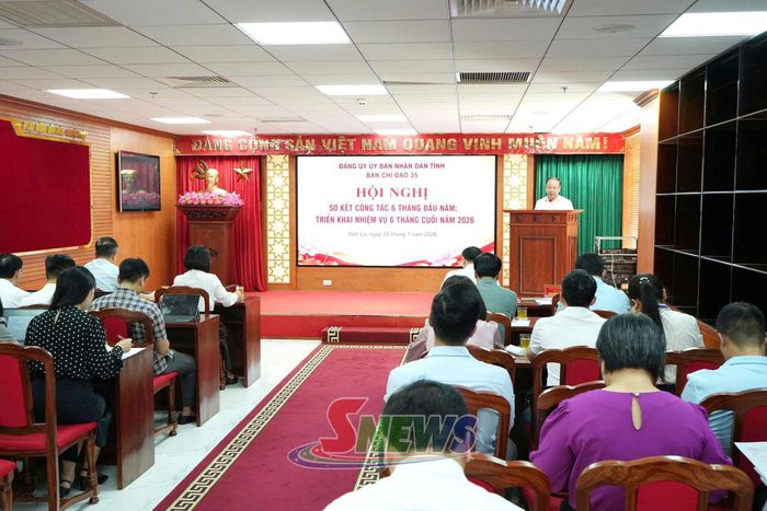 Ban Chỉ đạo 35 Đảng ủy UBND tỉnh sơ kết công tác 6 tháng đầu năm 2026.