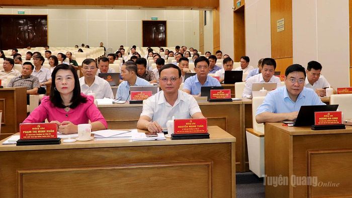 Các đồng chí Thường trực HĐND, UBND tỉnh dự hội nghị.