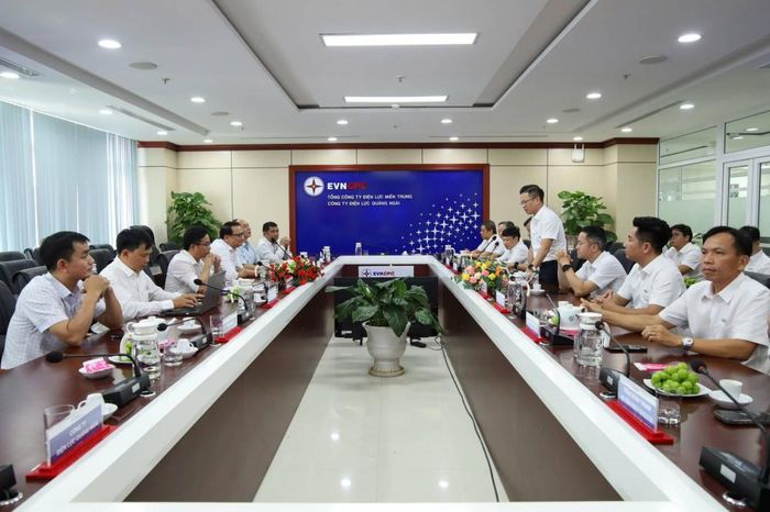Đoàn CSO đến thăm và làm việc tại trụ sở Công ty Điện lực Quảng Ngãi, trao đổi về công tác chuyên môn, chia sẻ kinh nghiệm trong quá trình thực hiện nhiệm vụ