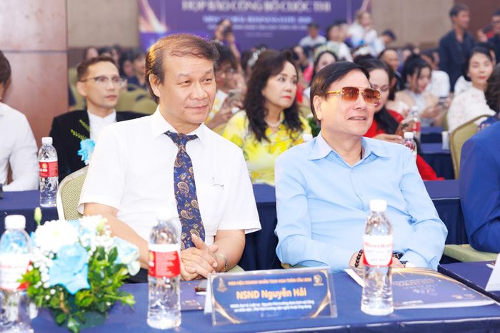 Đại tá NSND Nguyễn Hải - nguyên Phó trưởng đoàn kịch nói Công an nhân dân - thành viên ban giám khảo.