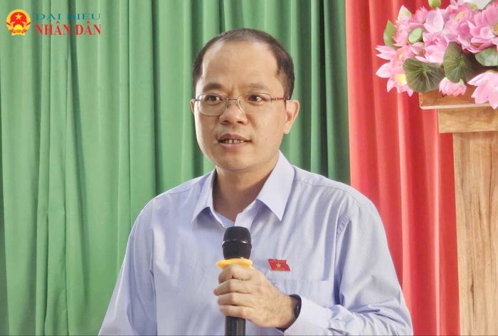 Phó Chủ nhiệm Ủy ban Quốc phòng, An ninh và Đối ngoại Đinh Công Sỹ phát biểu kết luận buổi làm việc