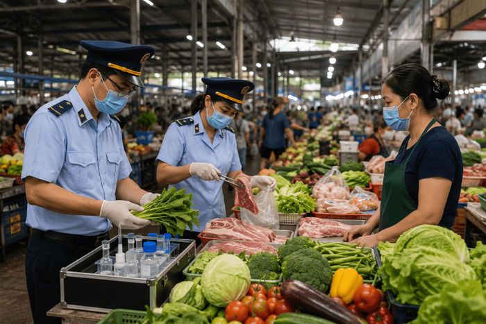 Các cơ quan chức năng sẽ tăng cường lấy mẫu giám sát đối với rau, củ, quả, thịt, thủy sản