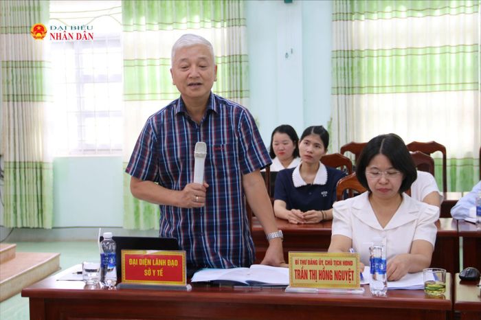Giám đốc sở Y tế Gia Lai Lê Quang Hùng phát biểu