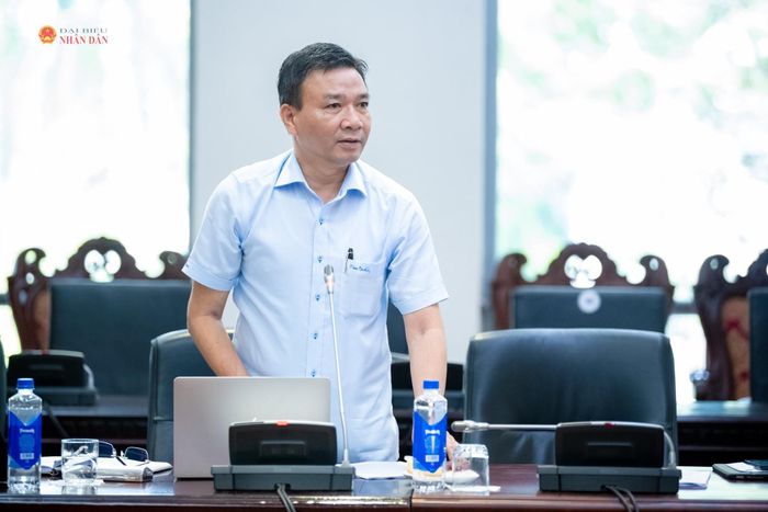 ĐBQH hoạt động chuyên trách tại Ủy ban Văn hóa và Xã hội Chu Mạnh Hùng phát biểu