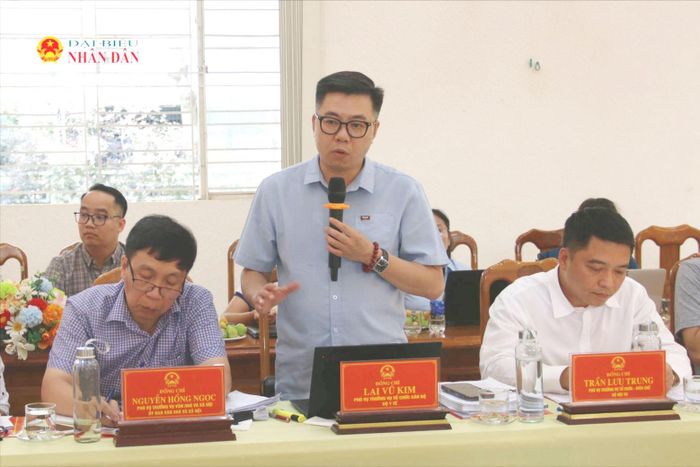 Phó Vụ trưởng Vụ Tổ chức cán bộ, Bộ Y tế Lại Vũ Kim phát biểu