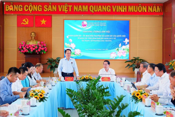 Quang cảnh cuộc làm việc. Ảnh: Hoa Lê