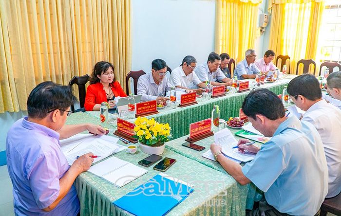 Các đại biểu tham dự buổi làm việc.