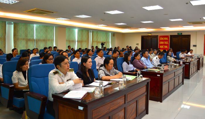 Các đại biểu tham dự Hội nghị công bố Quyết định kiểm toán.