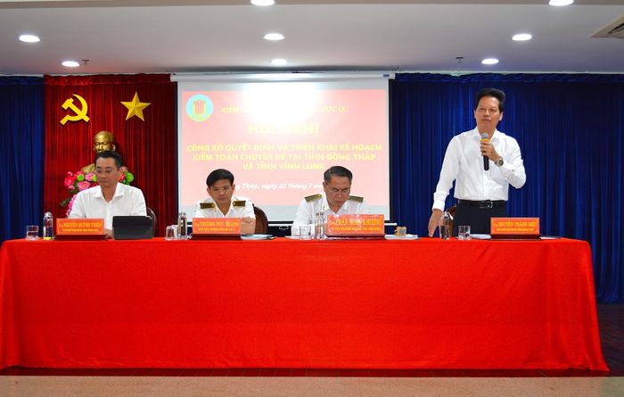Phó Chủ tịch UBND tỉnh Đồng Tháp Nguyễn Thành Diệu phát biểu tại Hội nghị.
