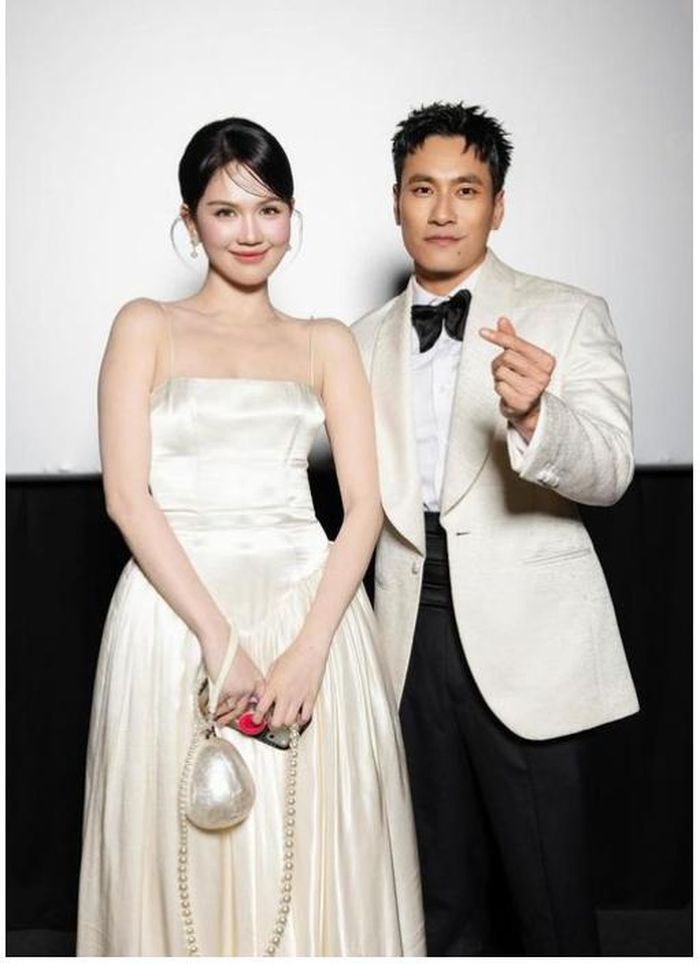 Ngọc Trinh và Kiều Minh Tuấn.
