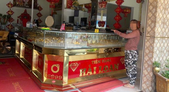 Tiệm vàng nơi xảy ra vụ việc
