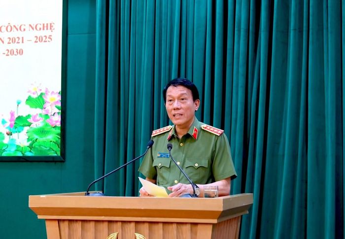 Đại tướng Lương Tam Quang ghi nhận, đánh giá cao, biểu dương những kết quả đạt được trong thực hiện Chương trình phối hợp giữa hai Bộ giai đoạn 2021 - 2025.