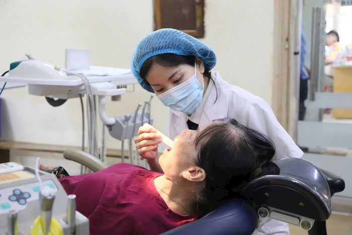 100% người tham gia khám sức khỏe sẽ được lập hồ sơ sức khỏe điện tử. Ảnh: PV