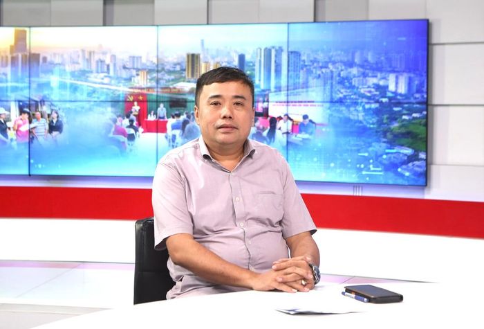 Ông Phan Trường Thành, Trưởng phòng Tài chính đầu tư, Sở Xây dựng Hà Nội chia sẻ tại chương trình. Ảnh: Thanh Hải