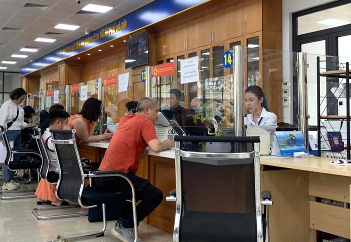 Trung tâm Phục vụ hành chính công thành phố Hà Nội - Chi nhánh số 4. Ảnh: PV