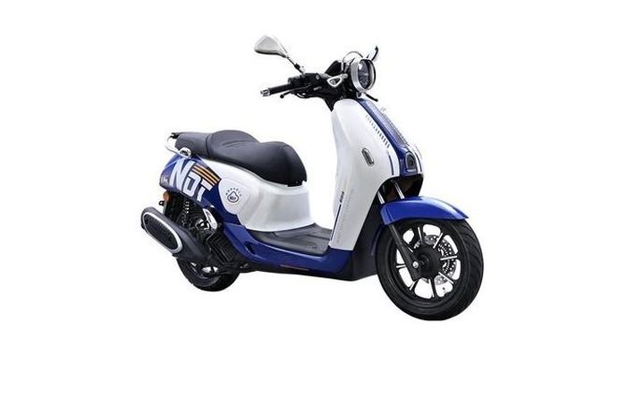 Wuyang-Honda NWF150 được xây dựng từ những đường nét bo tròn mềm mại mang đậm phong cách retro Châu Âu