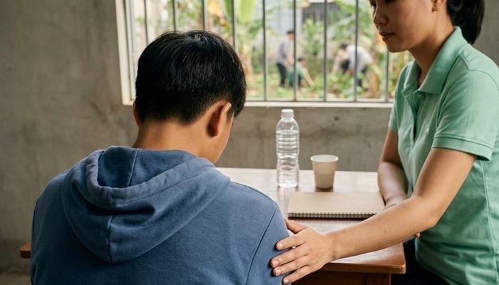 Trình tự, thủ tục Tòa án nhân dân xem xét, quyết định việc đưa người nghiện ma túy từ đủ 12 tuổi đến dưới 18 tuổi đi cai nghiện bắt buộc được áp dụng từ 1/8. Ảnh minh họa bởi AI