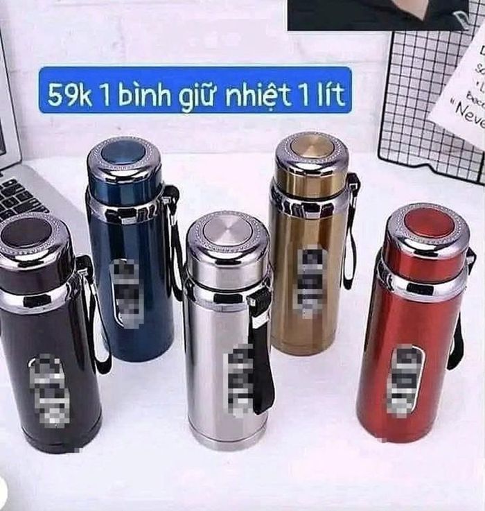 Bình giữ nhiệt giá rẻ được rao bán trên mạng xã hội. Ảnh chụp màn hình.
