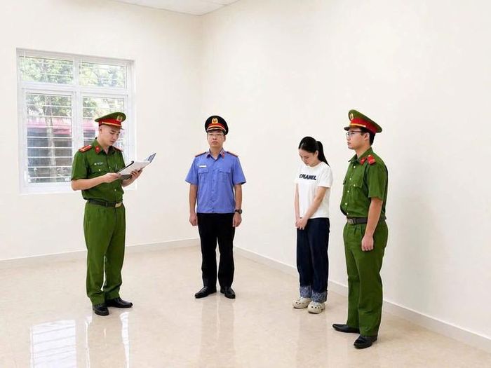Phạm Thị Huyền bị khởi tố. Ảnh: Công an tỉnh Bắc Ninh.
