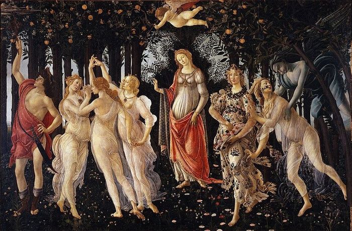Tác phẩm Primavera được vẽ bởi họa sĩ Sandro Botticelli. Ảnh: wikipedia.