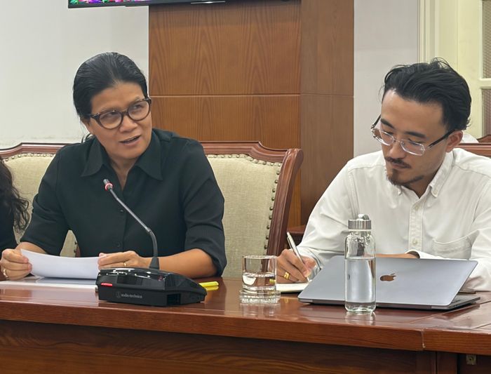  Bà Nguyễn Phương Thảo, Giám đốc Chính sách công của Meta phụ trách Việt Nam, Lào, Campuchia và Myanmar. Ảnh: Quang Nam.