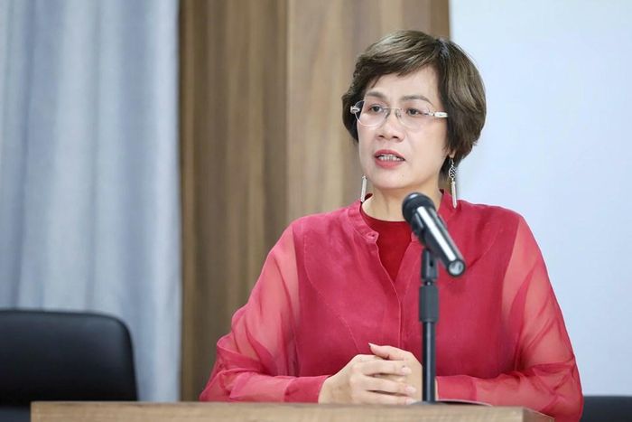 PGS.TS Nguyễn Thị Thu Phương, Viện trưởng Viện Văn hóa, Nghệ thuật, Thể thao và Du lịch Việt Nam phát biểu tại buổi Lễ