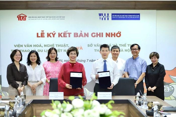 Viện Văn hóa, Nghệ thuật, Thể thao và Du lịch Việt Nam và Sở VHTT Hà Nội ký kết Bản ghi nhớ thúc đẩy hợp tác