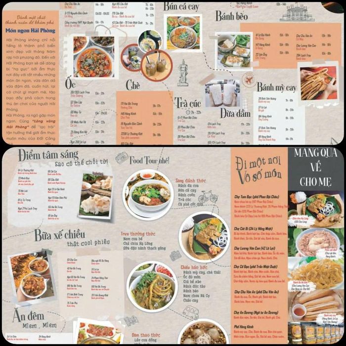 "Bản đồ" foodtour Hải Phòng