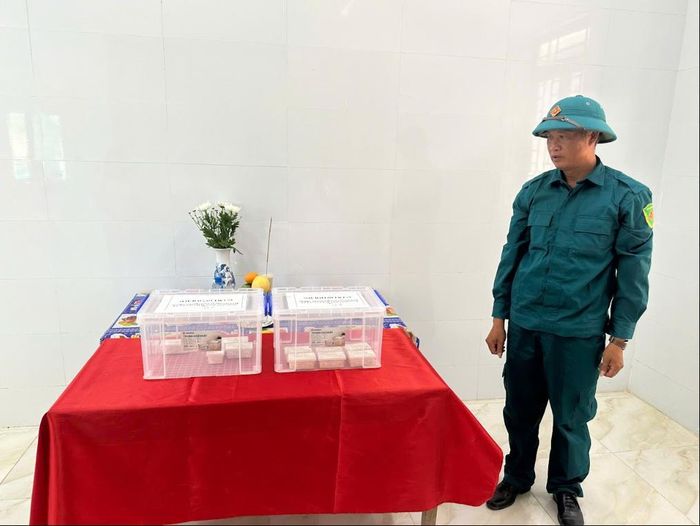 Khu vực bảo quản mẫu hài cốt liệt sĩ