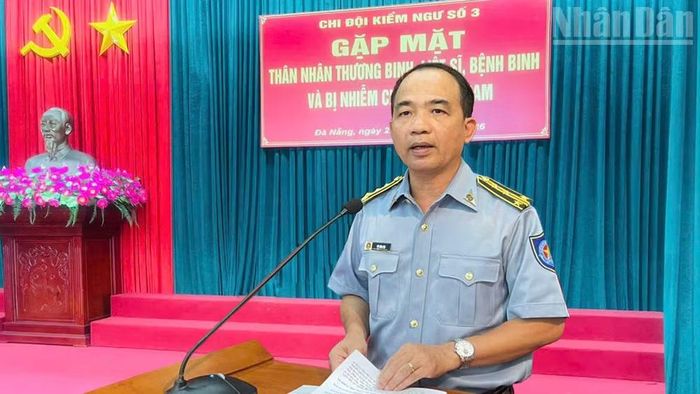 Lãnh đạo Chi đội Kiểm ngư số 3 gửi lời tri ân sâu sắc đến các gia đình thương binh, liệt sĩ, bệnh binh, người bị nhiễm chất độc da cam.
