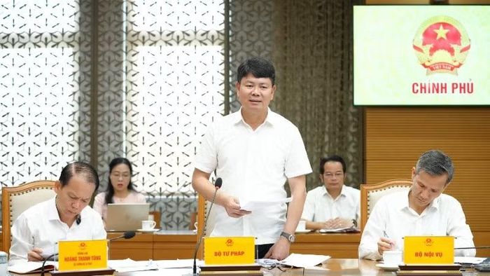 Thứ trưởng Tư pháp Nguyễn Thanh Tịnh. (Ảnh: H.THU)
