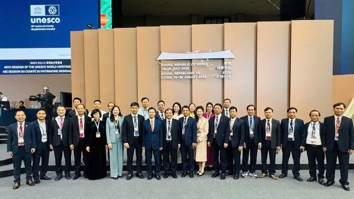 Đoàn Việt Nam tại Kỳ họp. (Ảnh: NGUYỄN VIẾT CƯỜNG)