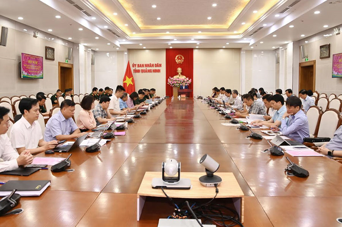 Quang cảnh hội nghị triển khai nhiệm vụ diễn tập khu vực phòng thủ tỉnh Quảng Ninh năm 2026.