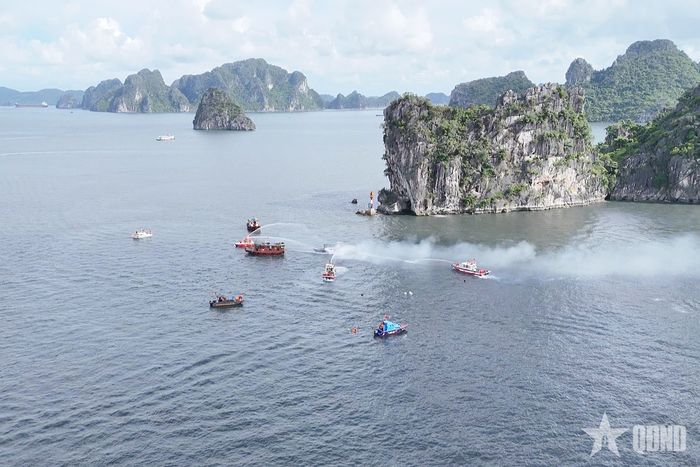 Lực lượng tham gia diễn tập thực hành sơ tán nhân dân; cứu hộ, cứu nạn người và phương tiện gặp sự cố.