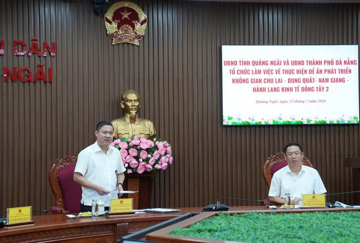 Ông Phan Thái Bình - Phó Chủ tịch UBND thành phố Đà Nẵng phát biểu tại buổi làm việc.
