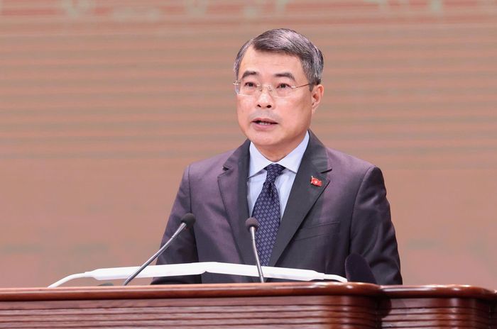  Thủ tướng Lê Minh Hưng phát biểu tại hội nghị. Ảnh: QUANG PHÚC 