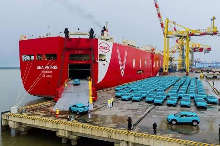 Sea Patris là con tàu thứ hai chuyên dùng để chở xe VinFast xuất khẩu tới các thị trường châu Âu và quốc tế.