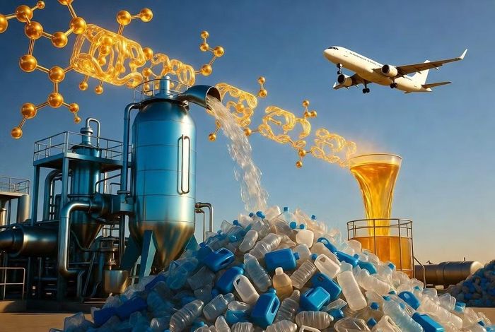 Còn một chặng đường dài để biến rác thải nhựa thành nhiên liệu hàng không ở quy mô công nghiệp.